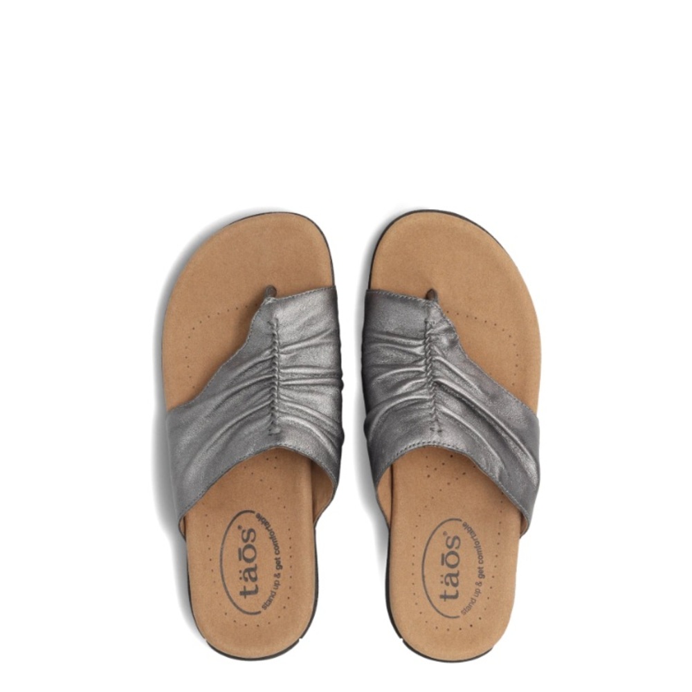 Taos Gift 2 Pewter Silver Sandals